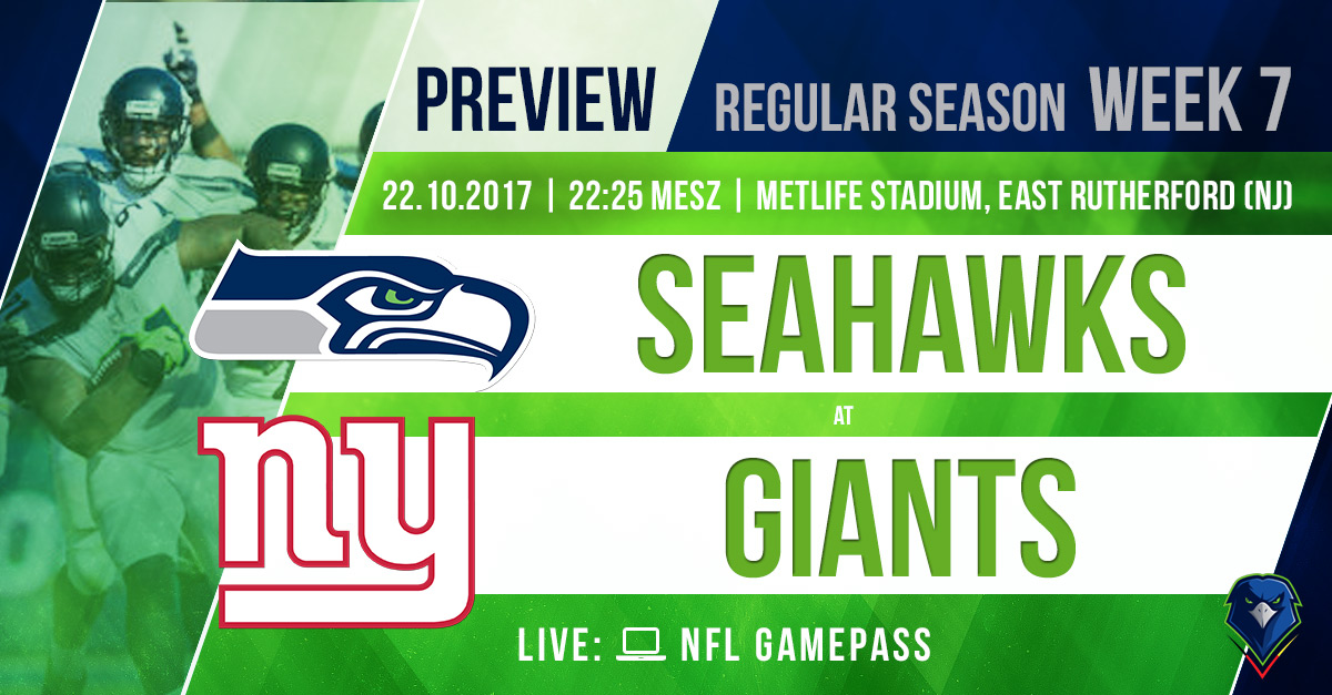 Preview: Regular Season 2017 (Week 7) – Seahawks @ Giants