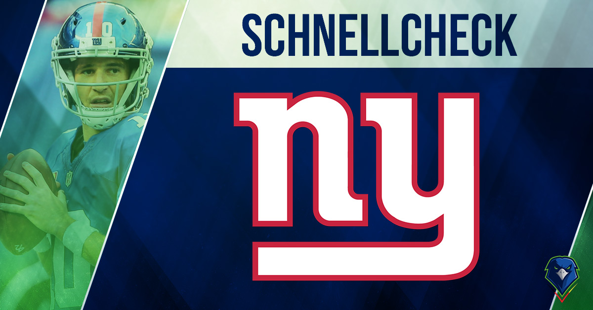 Schnellcheck: New York Giants (Week 7, 2017)