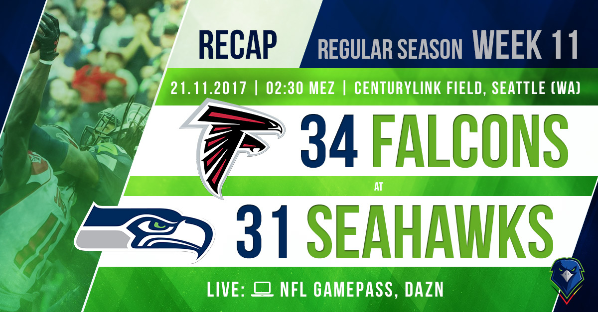 Recap: Regular Season (Week 11) – Falcons @ Seahawks