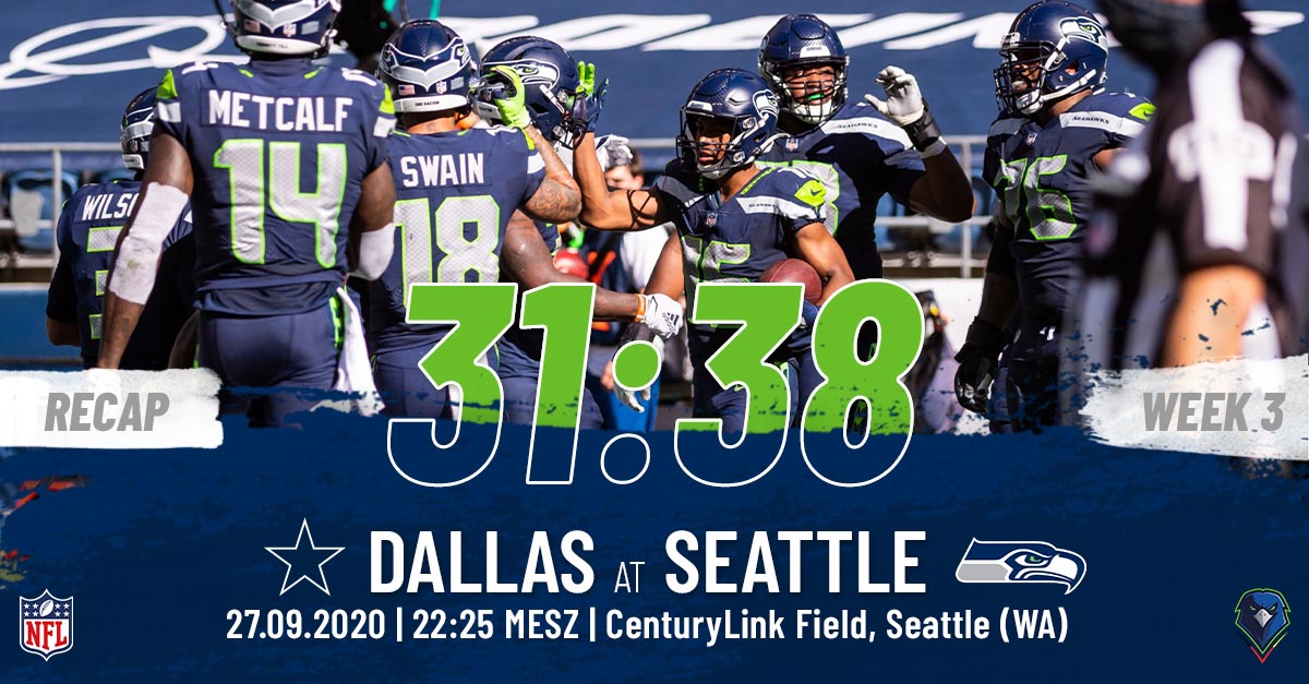 Recap Regular Season 2020 Week 3 Cowboys Seahawks German Sea Hawkers E V