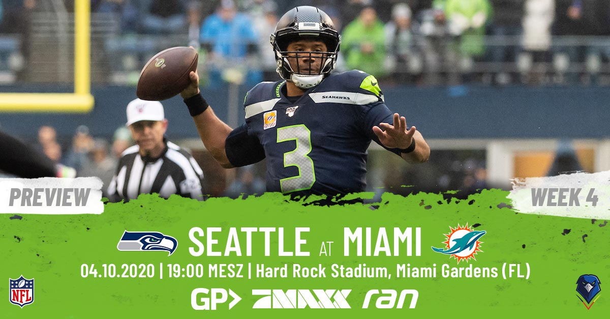 Preview: Regular Season 2020 (Week 4) – Seahawks @ Dolphins