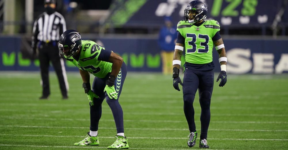 Fischadleraugen Seahawks-Defensive