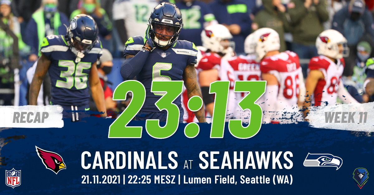 Recap: Regular Season 2021 (Week 11) – Cardinals @ Seahawks