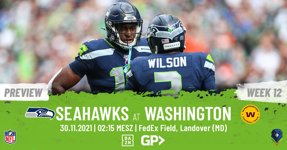 Preview: Regular Season 2021 (Week 12) – Seahawks @ Washington