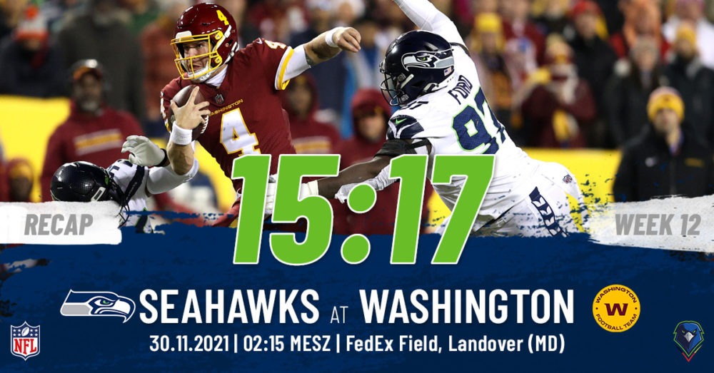 Seahawks Recap Week 12, 2021 Washington Football Team