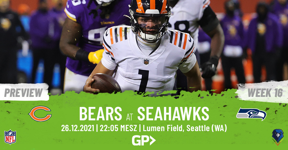 Preview: Regular Season 2021 (Week 16) – Bears @ Seahawks