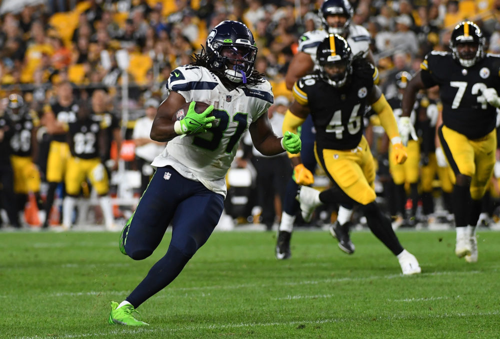 NFL Preseason 2022 Seattle Seahawks Pittsburgh Steelers RB Deejay Dallas