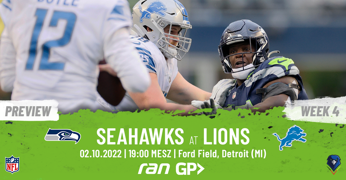 Preview: Regular Season 2022 (Week 4) – Seahawks @ Lions
