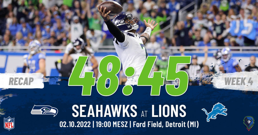 Regular Season 2022 Detroit Lions Seattle Seahawks Week 4