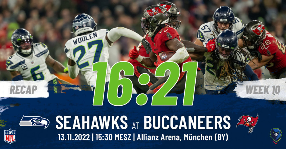Regular Season 2022 Tampa Bay Buccaneers Seattle Seahawks Week 10 Allianz Arena GSHeimspiel