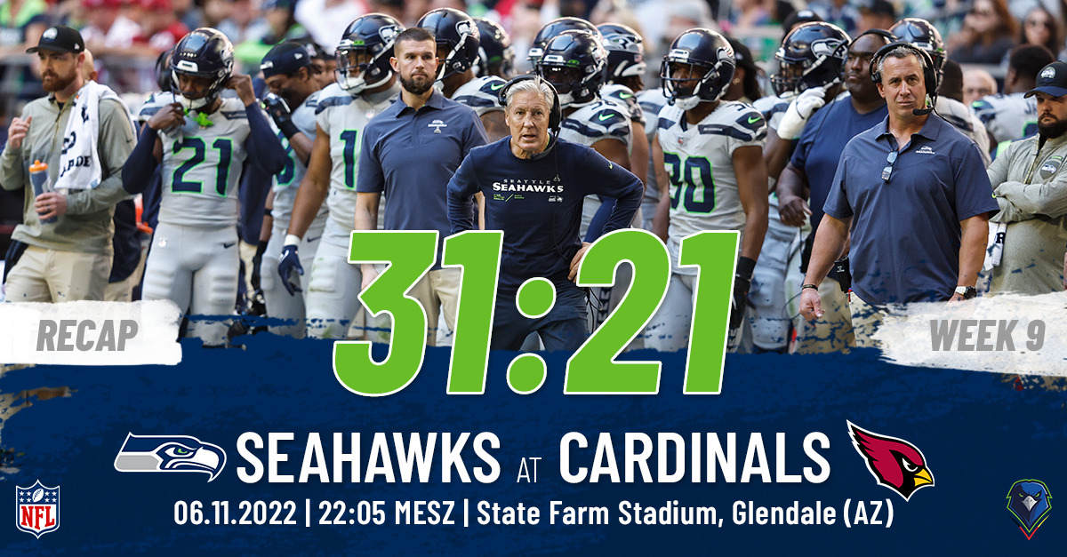 Recap: Regular Season 2022 (Week 9) – Seahawks @ Cardinals