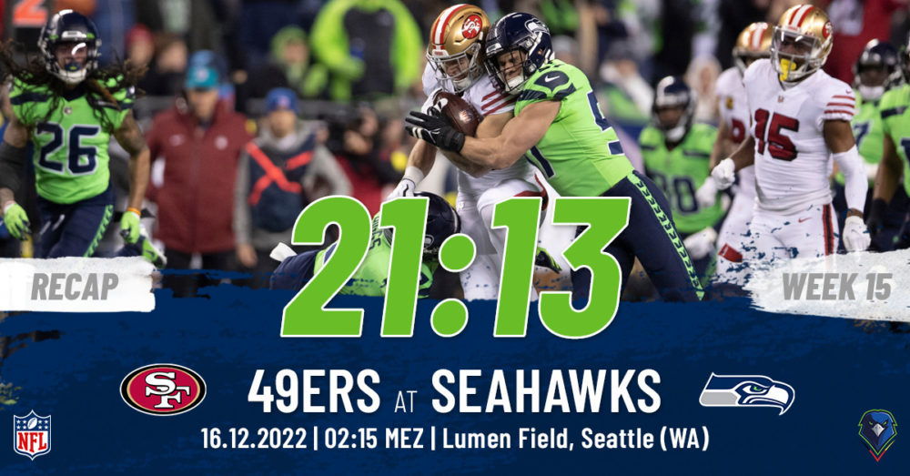 Regular Season 2022 San Francisco 49ers Seattle Seahawks Week 15