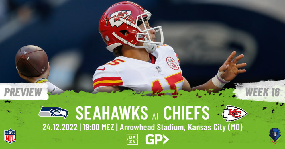Regular Season 2022 Kansas City Chiefs Seattle Seahawks Week 16
