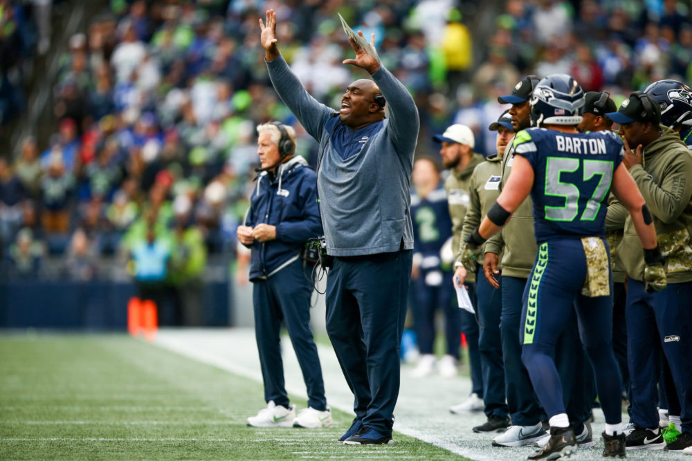 Seattle Seahawks Defensive Coordinator Clint Hurtt 2023