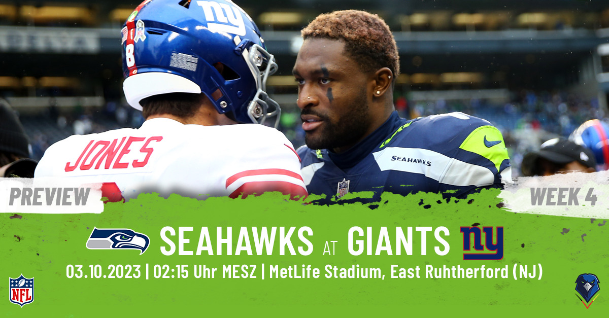 Preview: Regular Season 2023 (Week 4) – Seahawks @ Giants