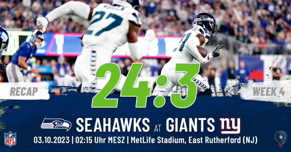 Regular Season 2023 New York Giants Seattle Seahawks Week 4 Recap