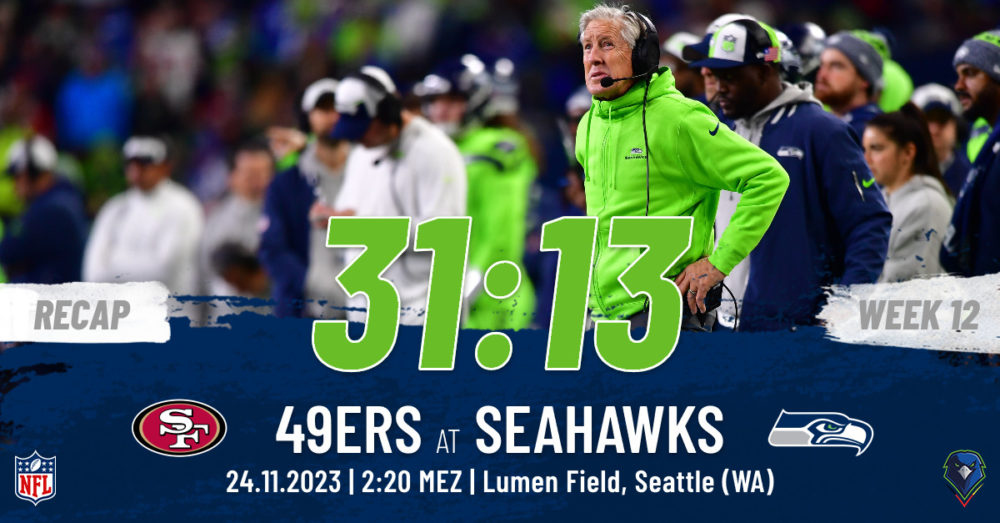 Regular Season 2023 San Francisco 49ers Seattle Seahawks Week 12 Recap