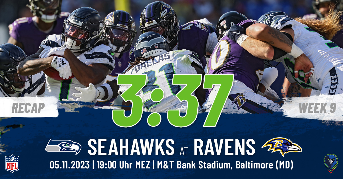 Recap: Regular Season 2023 (Week 9) – Seahawks @ Ravens
