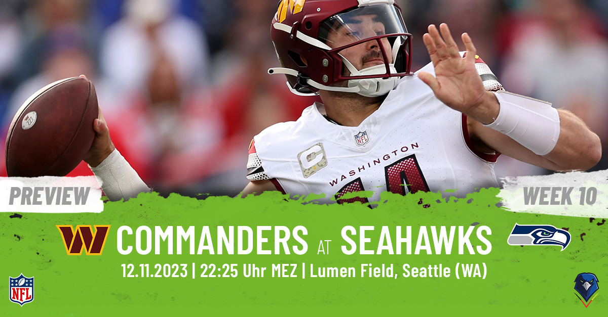 Preview: Regular Season 2023 (Week 10) – Seattle Seahawks vs. Washington Commanders