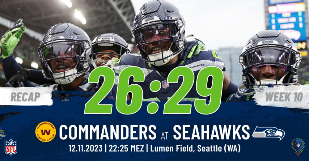 Regular Season 2023 Washington Commanders Seattle Seahawks Week 10 Recap