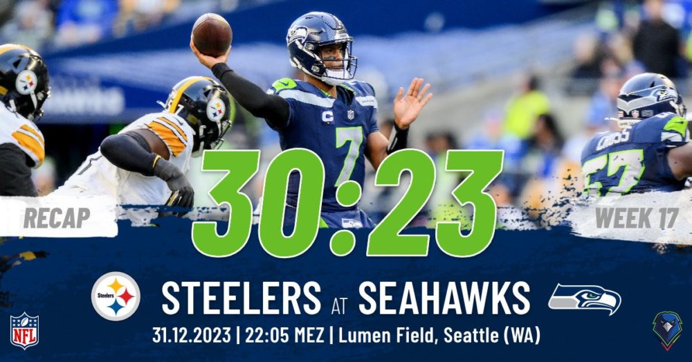Regular Season 2023 Pittsburgh Steelers Seattle Seahawks Week 17 Recap
