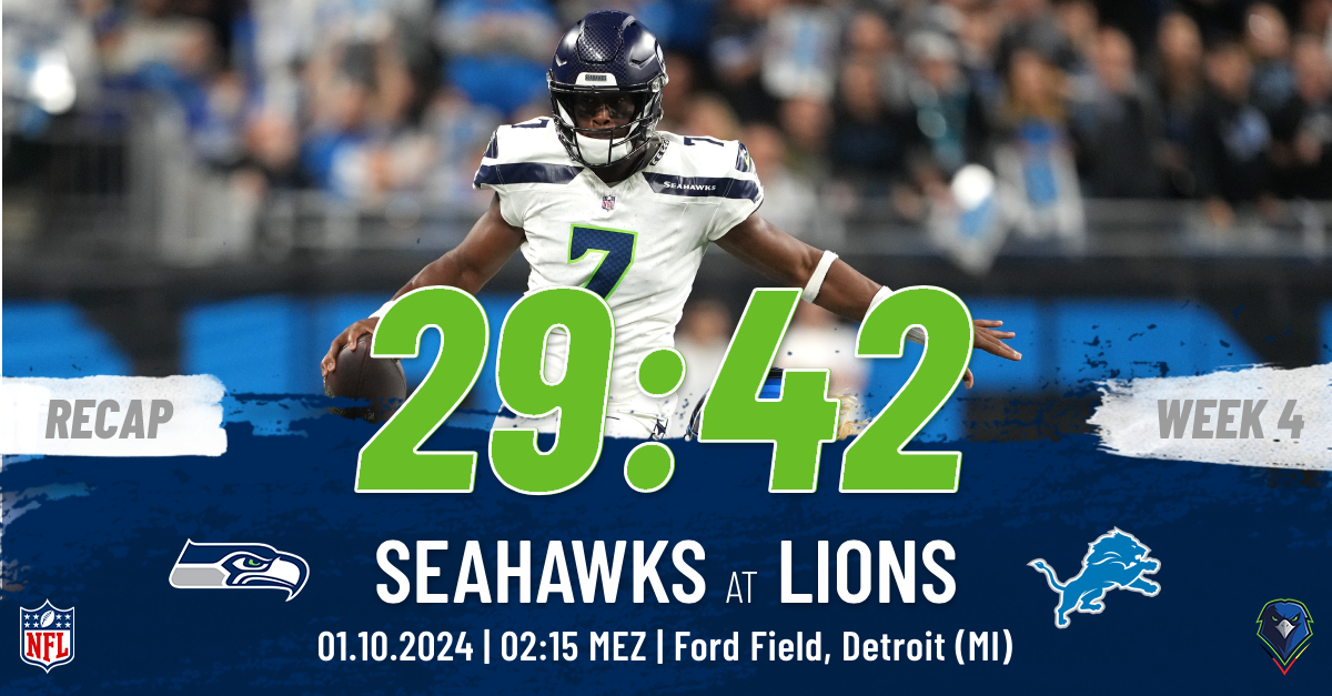 Regular Season 2024 (Week 4) – Seahawks @ Lions