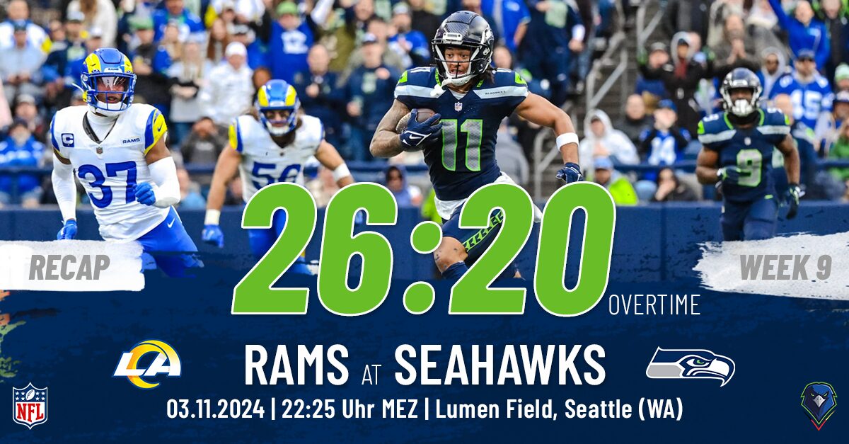 Recap: Regular Season 2024 (Week 9) – Rams @ Seahawks