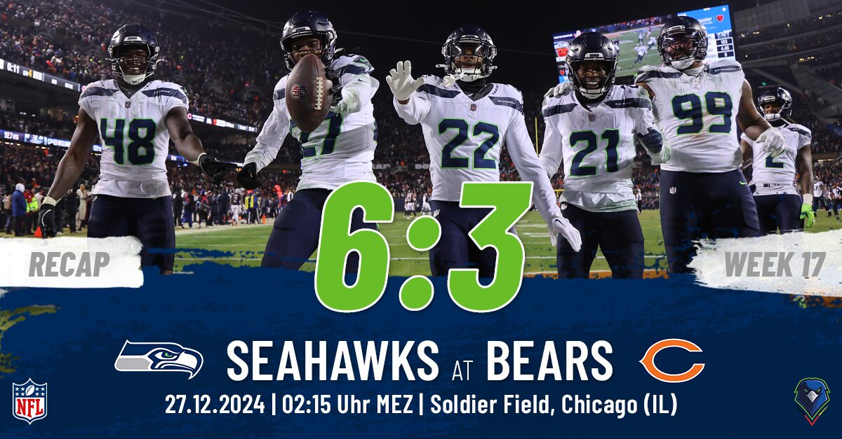 Recap: Regular Season 2024 (Week 17) – Seahawks @ Bears