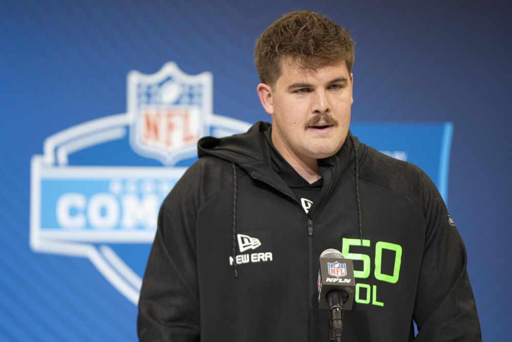 Offense Lineman Grey Zabel Combine NFL 2025