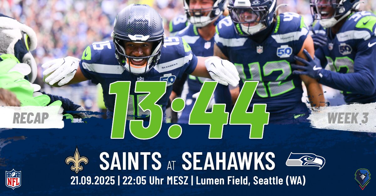Regular Season 2025 New Orleans Saints Seattle Seahawks Week 3 Recap