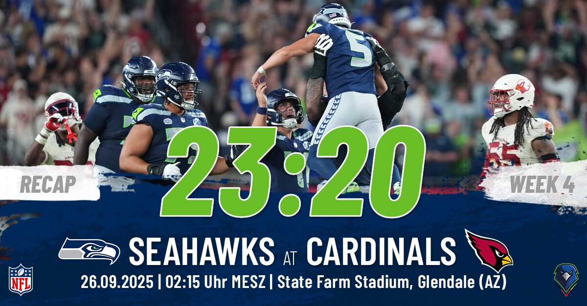 Regular Season 2025 Seattle Seahawks Arizona Cardinals Week 4 Recap