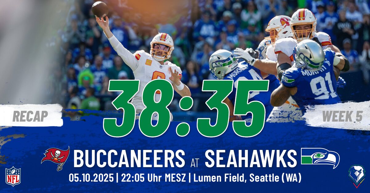 Regular Season 2025 Tampa Bay Buccaneers Seattle Seahawks Week 5 Recap