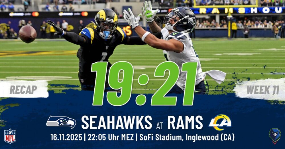 Regular Season 2025 Seattle Seahawks Los Angeles Rams Week 11 Recap