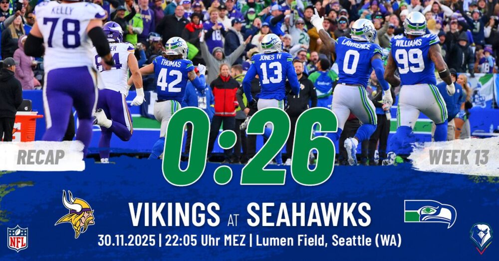 Ernest Jones fängt einen Pick 6 gegen die Vikings