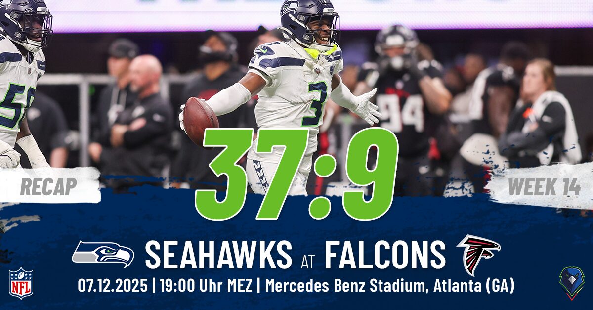 Nick Emmanwori fängt seine erste Interception für die Seahawks gegen die Falcons