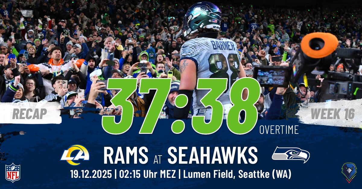 Regular Season 2025 LA Rams Seattle Seahawks Week 16 Recap
