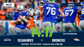 Recap: Regular Season 2026 (Week 6) – Seahawks @ Broncos